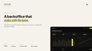 Arcual case study — Rebuilt the enterprise SaaS backoffice UI on a custom, scalable Vue component library